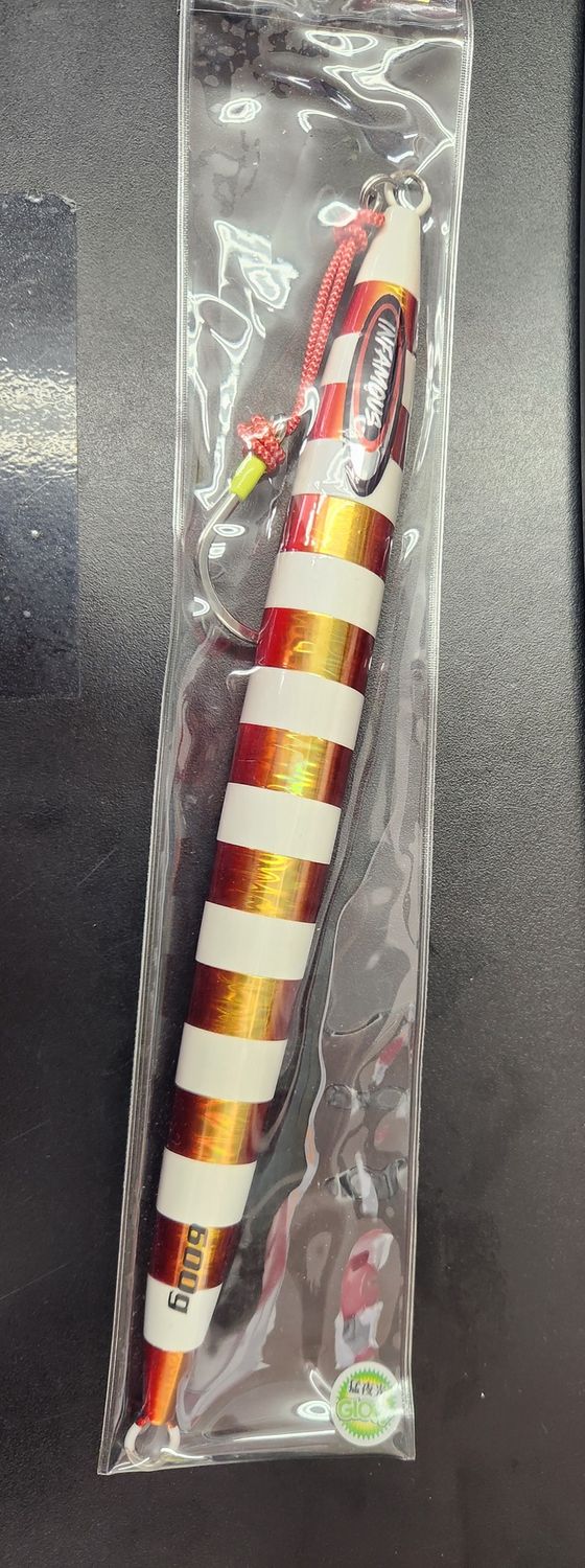Infamous Tackle Torpedo Jig, Color: Red Gold, Size: 600g