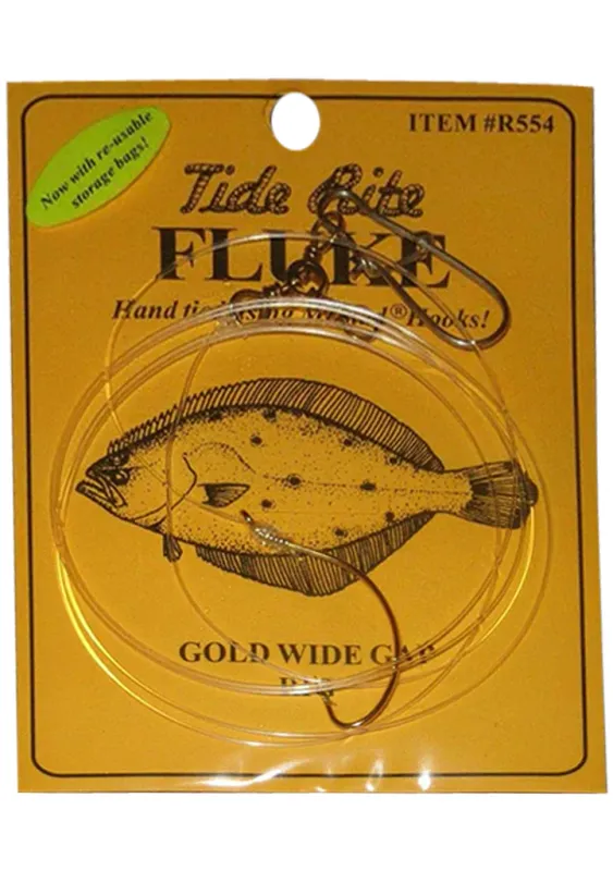 Tide Rite Plain Fluke Rig with Wide Gap Hook