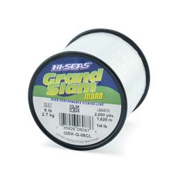 Hi Seas Grand Slam 1/4lb Spool Clear, lb Test: 6lb
