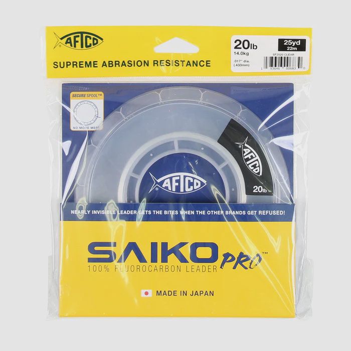 Aftco Saiko Pro 100% Fluorocarbon Leader, lb Test: 12lb