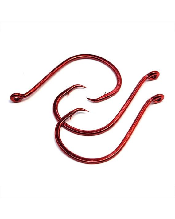 Gamakatsu Octopus In-Line Circle Hook In Red, Size: 3/0