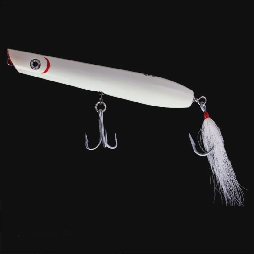 Stack Tackle 8" Wooden Pencil Popper, Color: Bone