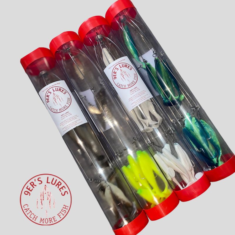 9er's Lures 6 Arm 6" Shad Umbrella Rigs