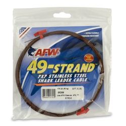 American Fishing Wire 49-Strand 7x7 Shark Leader Cable in Camo