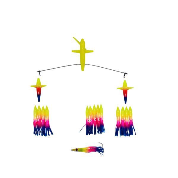 Chatter Lures Side Tracker 19" Bar With 6" Floating Bulb Squids