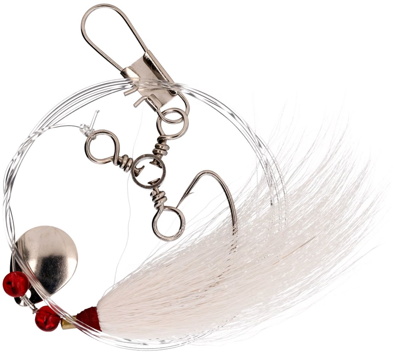 Jersey Hooker Fluke Rig White Bucktail