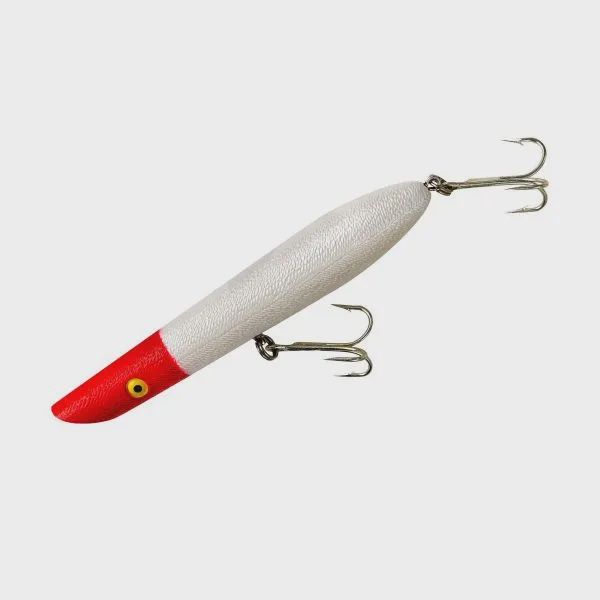 Cotton Cordell 7" Pencil Popper, Color: Pearl Red Head