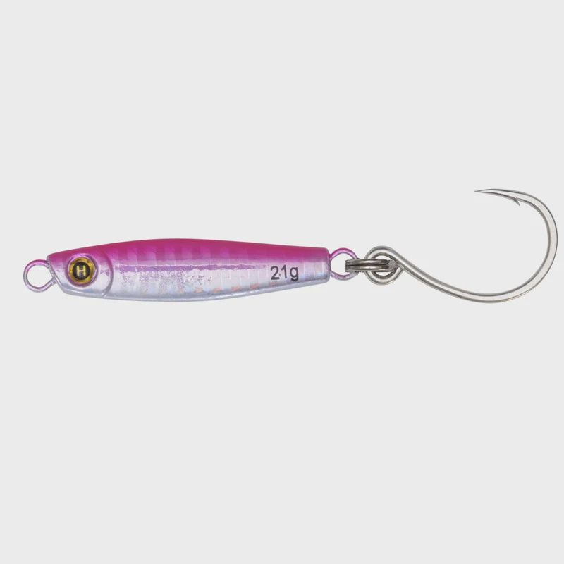 Hogy Heavy Minnow Jigs, Color: Pink, Size: 1/2oz