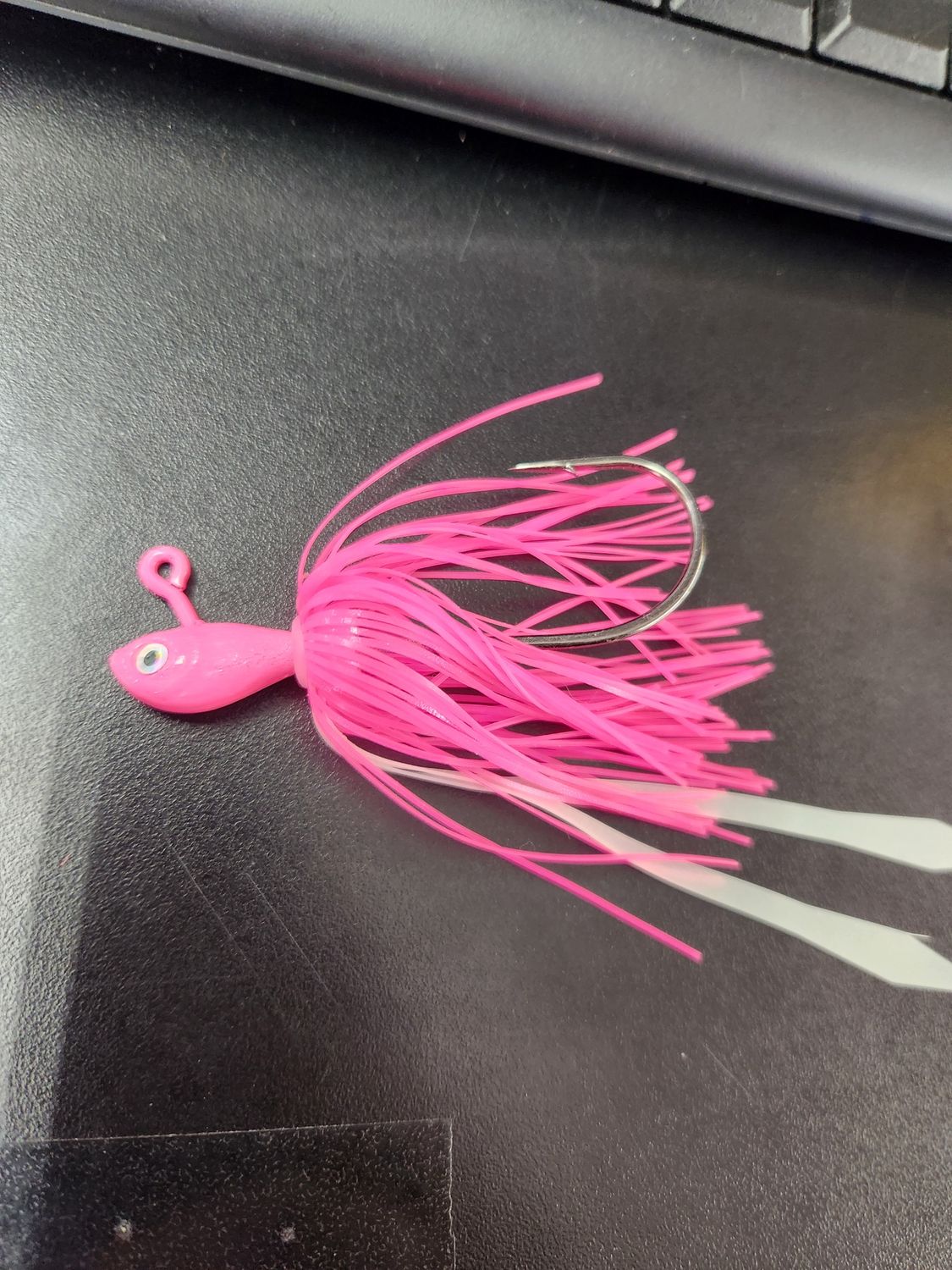Jersey Hooker Ultra Minnow Silicone Jigs, Color: Pink, Size: 3/8oz