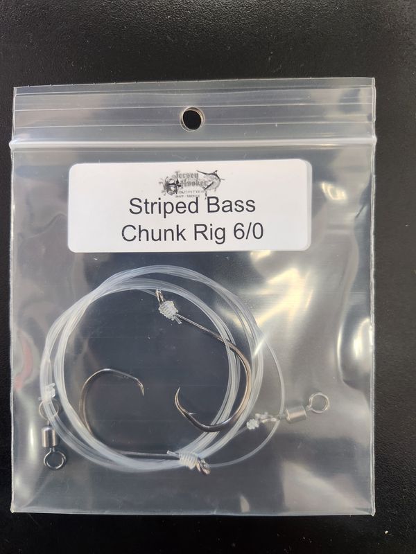 Jersey Hooker Striped Bass Chunking Rig with Fish Finder