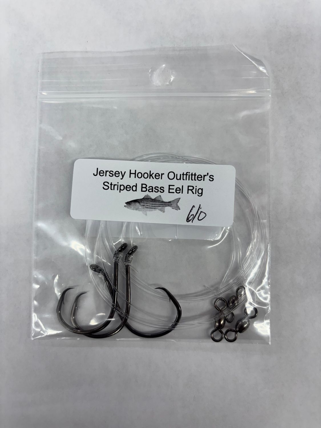 Jersey Hooker Eel Rig 3pk, Size: 6/0 Hook