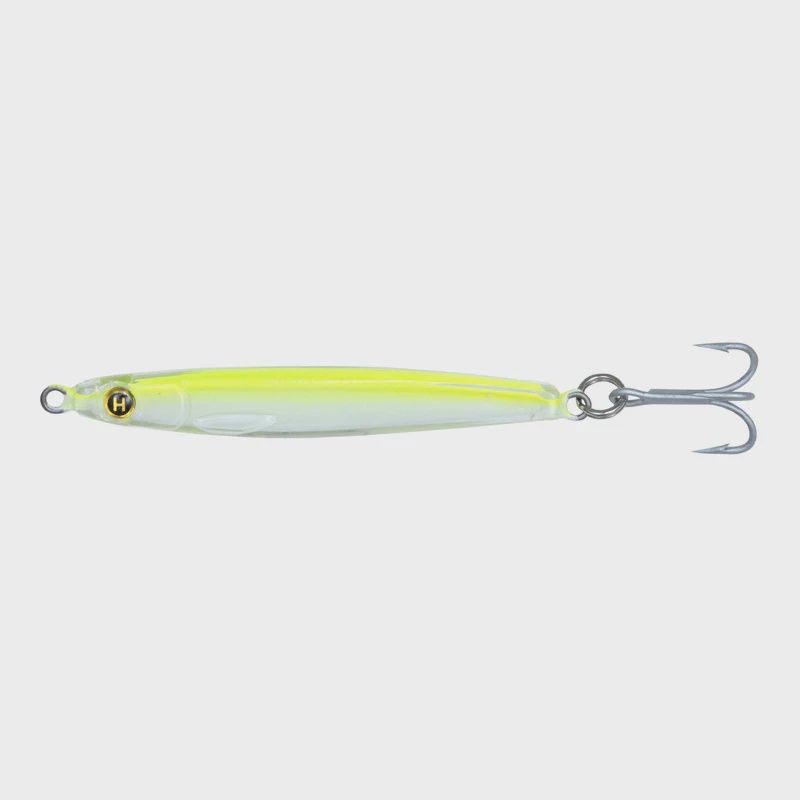 Hogy 3/8oz 2.5" Epoxy Jig Treble Hook, Color: Albie Crack