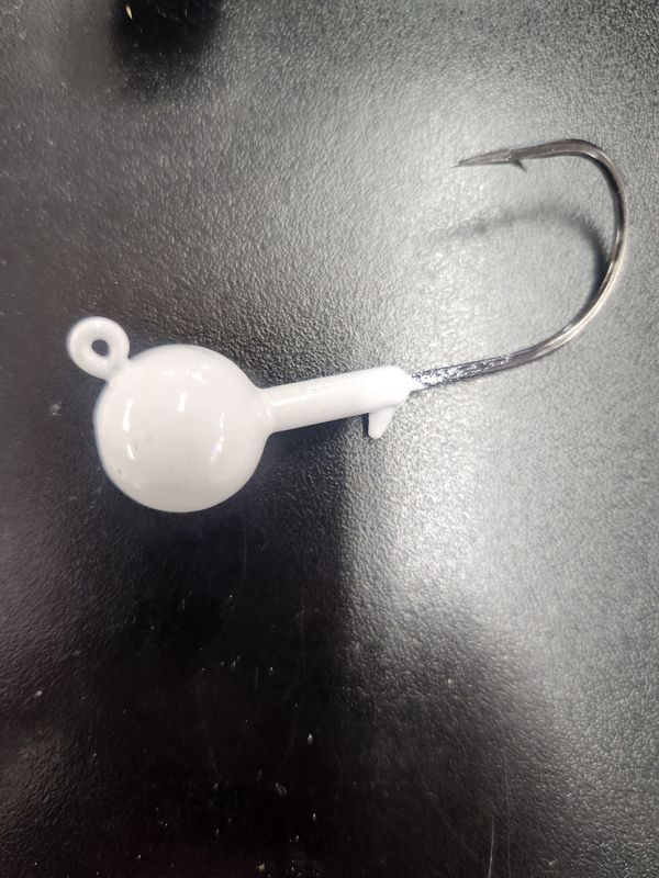 Jersey Hooker Ball Jig in White
