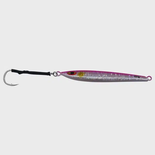 Chatter Lures Streaker Jig, Color: Pink Glow, Size: 60g