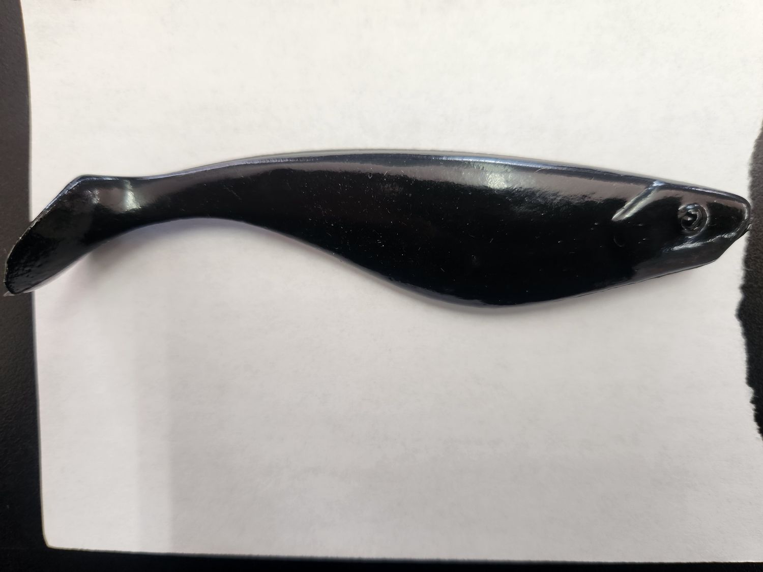 Action Plastic 5" Shad Bodies 10 Pack, Color: Black