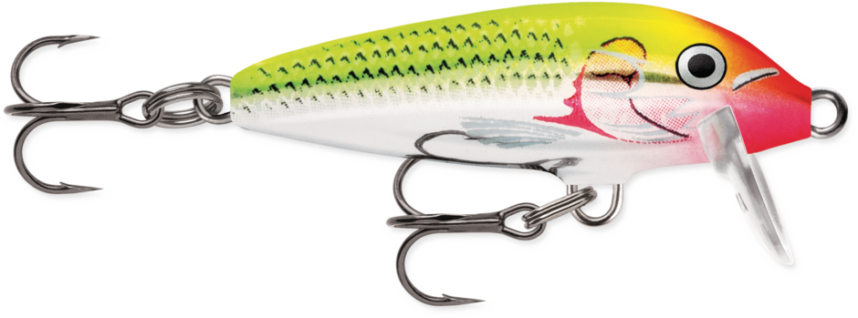 Rapala Original Floating Lure, Color: Clown, Size: 1 1/2"
