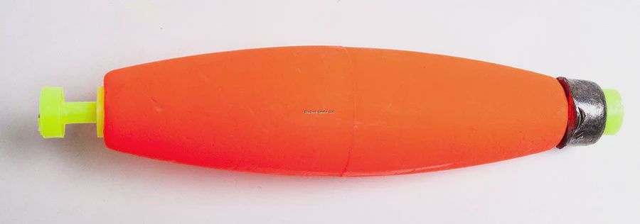 Billy Boy Weighted Cigar Snap-On Floats Orange, Size: 1 1/2"