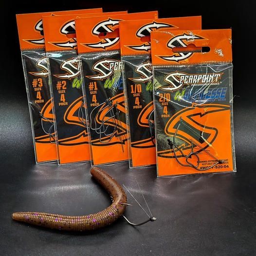 Spearpoint WGP Finesse Weedless Hooks, Size: #3