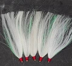 Jersey Hooker Bucktail Slider, Color: White
