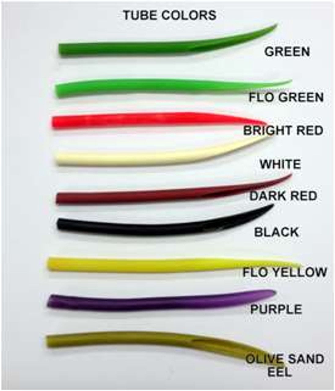 Sportfish Products Replacement Pre-Cut Tubes, Color: Black, Size: 4.5in