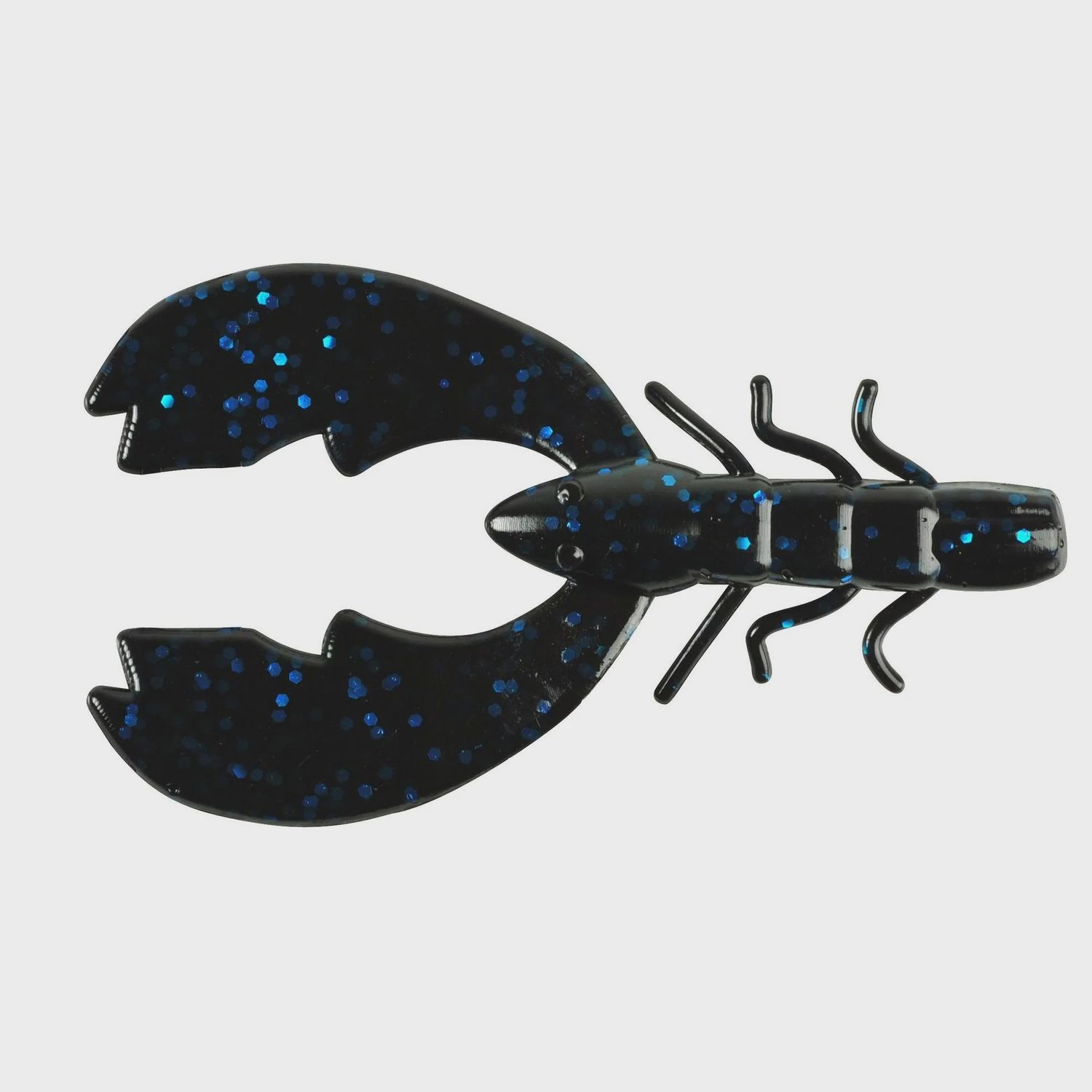 Berkley Powerbait Chigger Craw, Color: Black Blue Fleck, Size: 3"