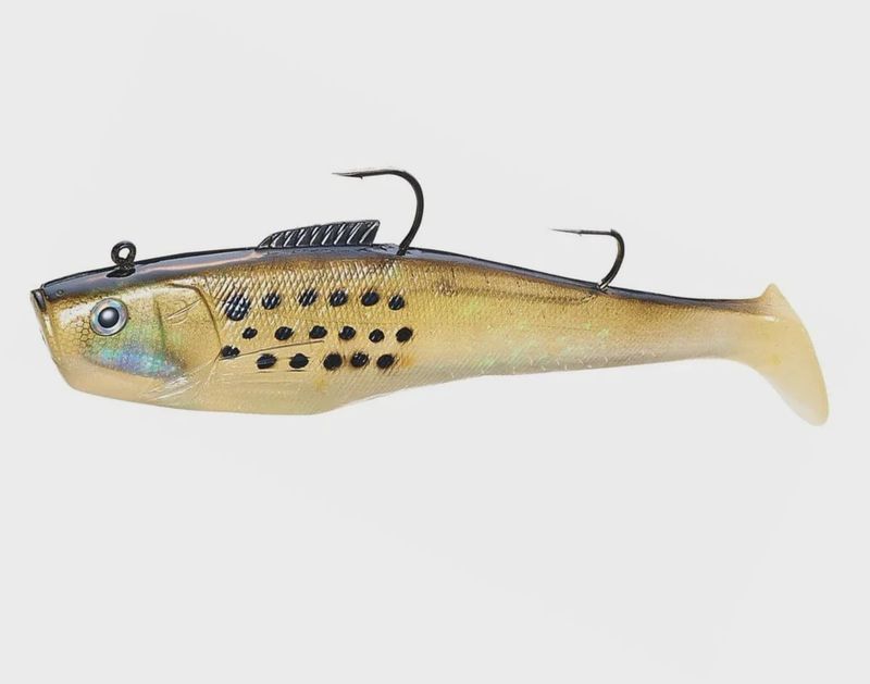 Tsunami Holographic Dual Hook Swim Shad 9"
