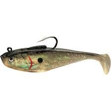 Tsunami Holographic Swim Shad Soft Swimbaits, Color: Black Back, Size: 3"