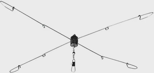 Umbrella Rig Frames Unrigged