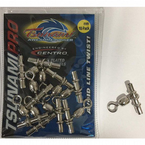 Tsunami Centro Nickel Plated Sleeve Swivels 1.6mm 10pk