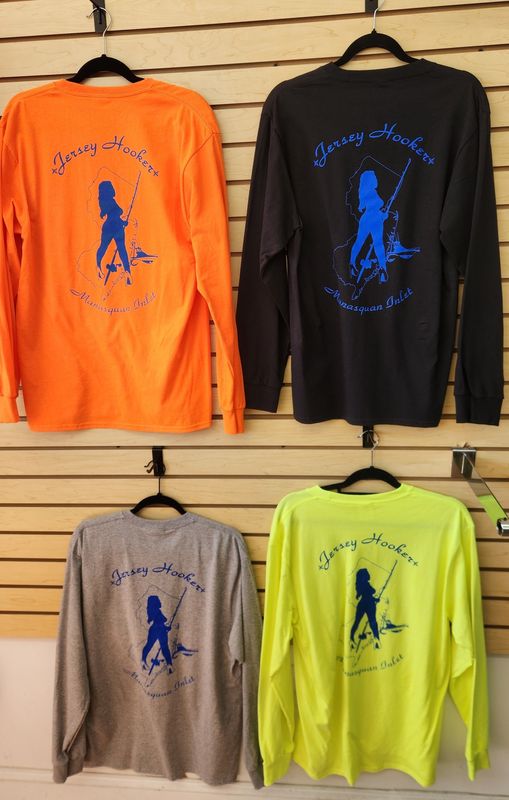 Jersey Hooker Chic Graphic Long Sleeve T-Shirt with Pocket