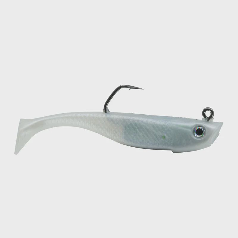 Hogy Protail Paddle Swimbait, Color: Bone, Size: 1oz 3.5"