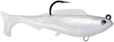 Z Man Elaztech Herculez Swimbait, Color: Pearl, Size: 4"