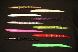 9er's Lures Northeast 7" Rigged Eel Replacement for Umbrella Rigs, Color: Black