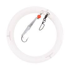 Jersey Hooker Pre-rigged Clarkspoon with Fluorocarbon, Size: #1