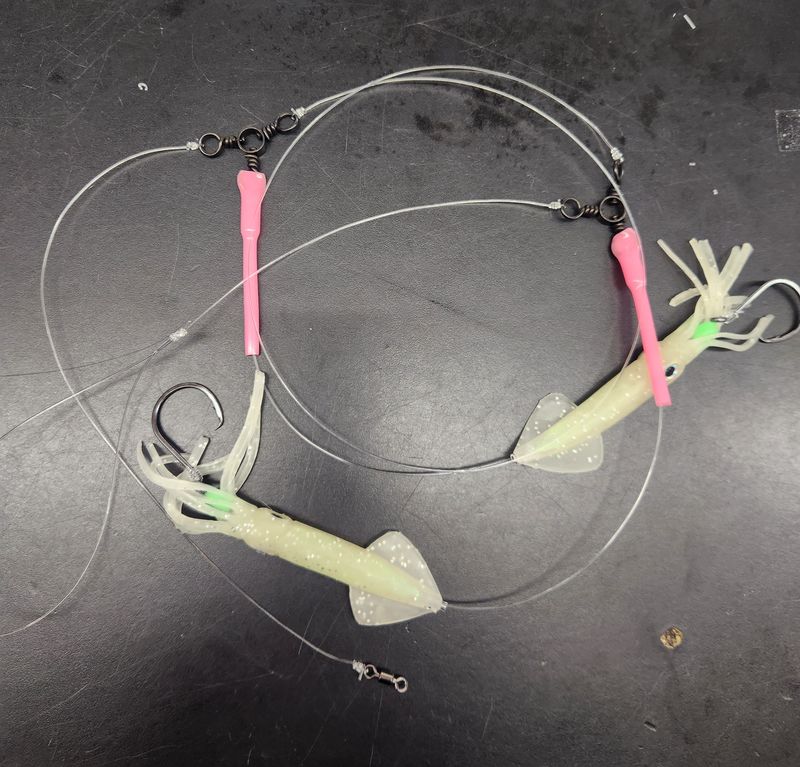 Jersey Hooker Tilefish Rig with Tsunami Squids