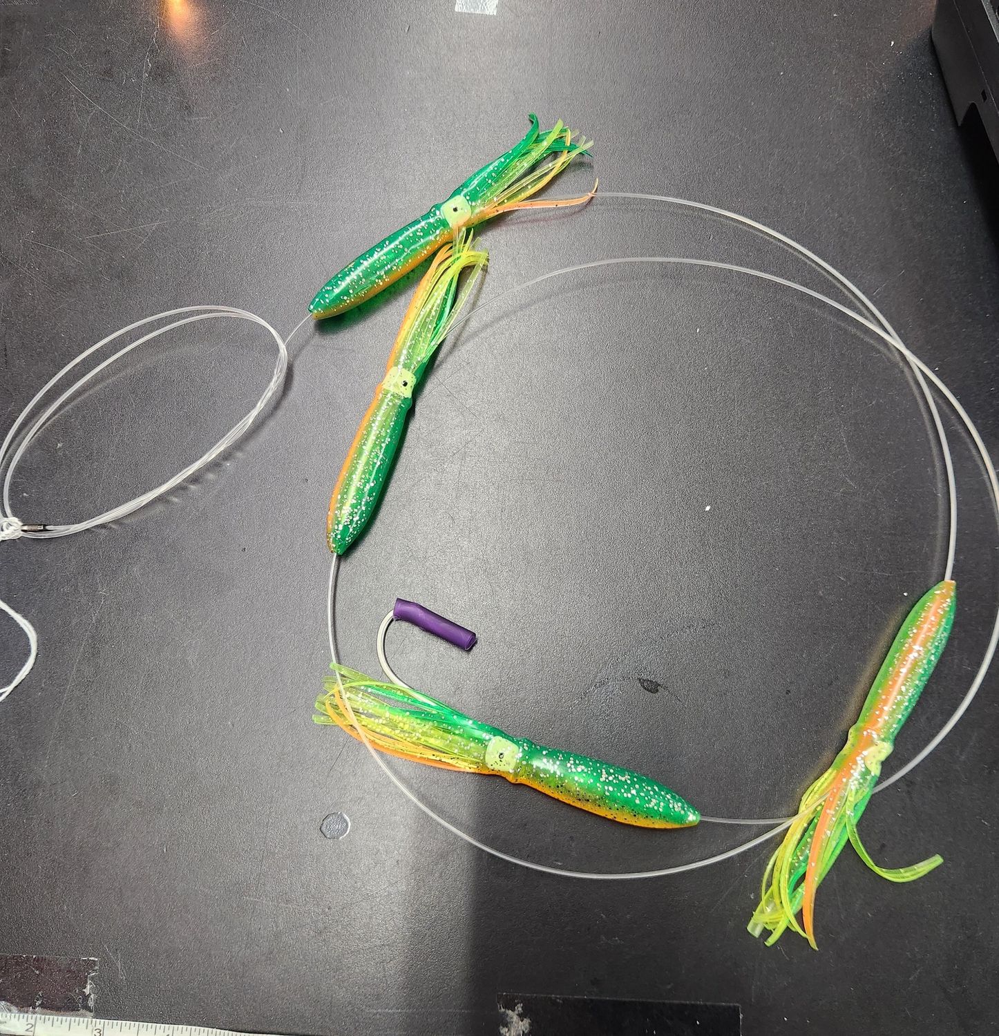 Jersey Hooker 6" Shell Squid Daisy Chain, Color: Zucchini, Size: 6"