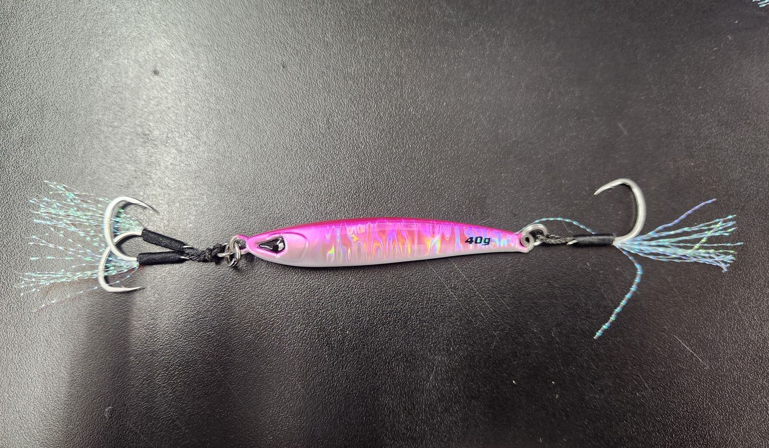 Infamous Tackle Sardine Jig, Color: Pink, Size: 40 Grams