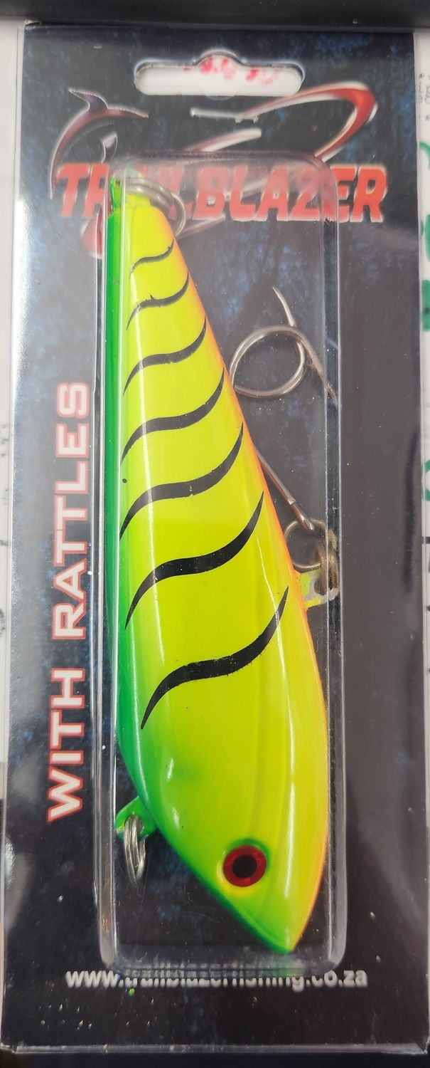 Trailblazer Tackle Bonita Trolling Lure, Color: Green Chartreuse, Size: 5 1/2"