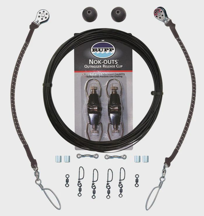 Rupp Marine Single Rigging Kit with Nok-Outs and Lok-Ups
