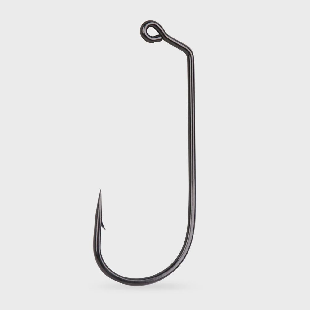 Mustad 60 degree Wide Bend Black Nickel Jig Hooks, Size: 1/0