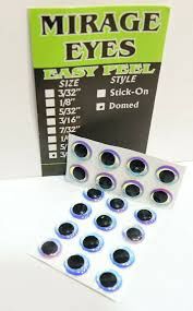 Mirage Eyes Easy Peel Hologram Dome Eyes, Size: 3/32"