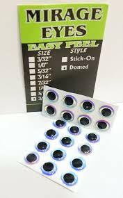 Mirage Eyes Easy Peel Hologram Dome Eyes, Size: 3/32"