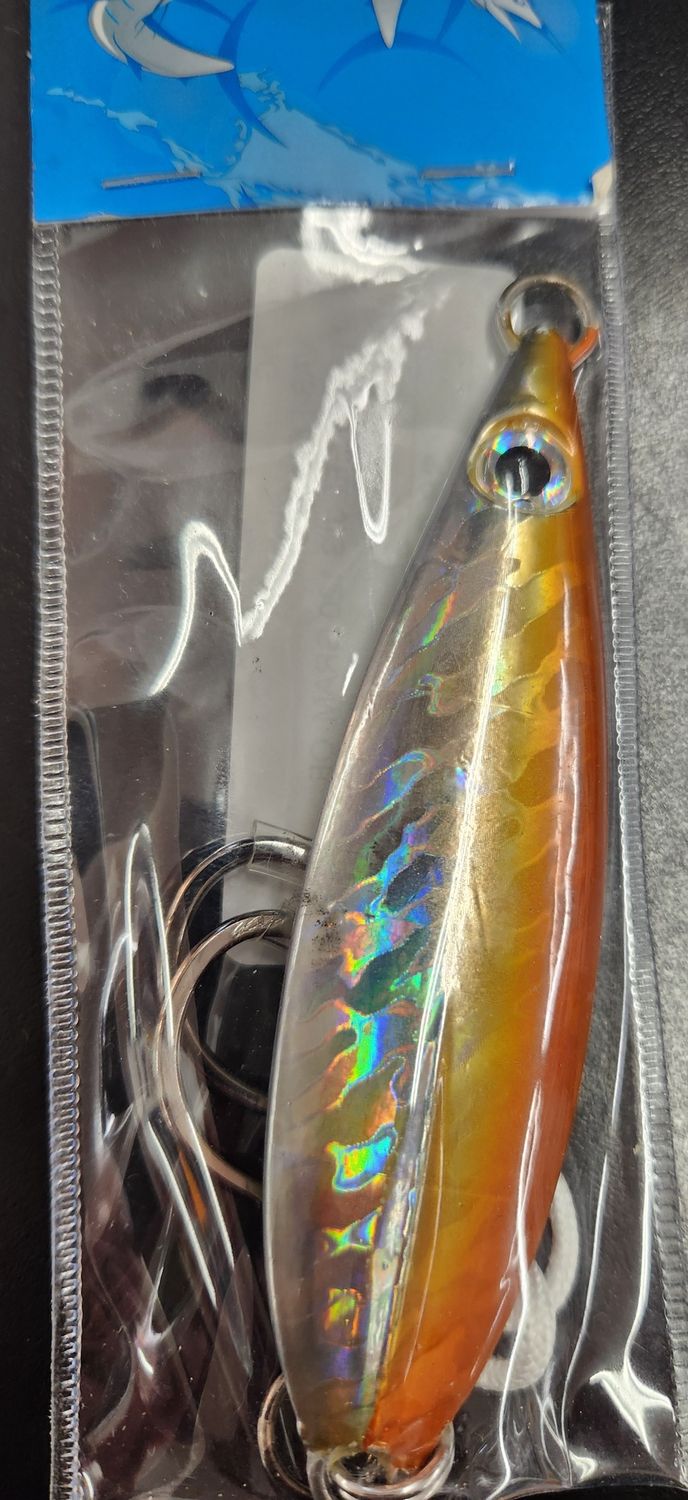 Jersey Hooker Flat Keel Butterfly Jig, Color: Orange, Size: 100g