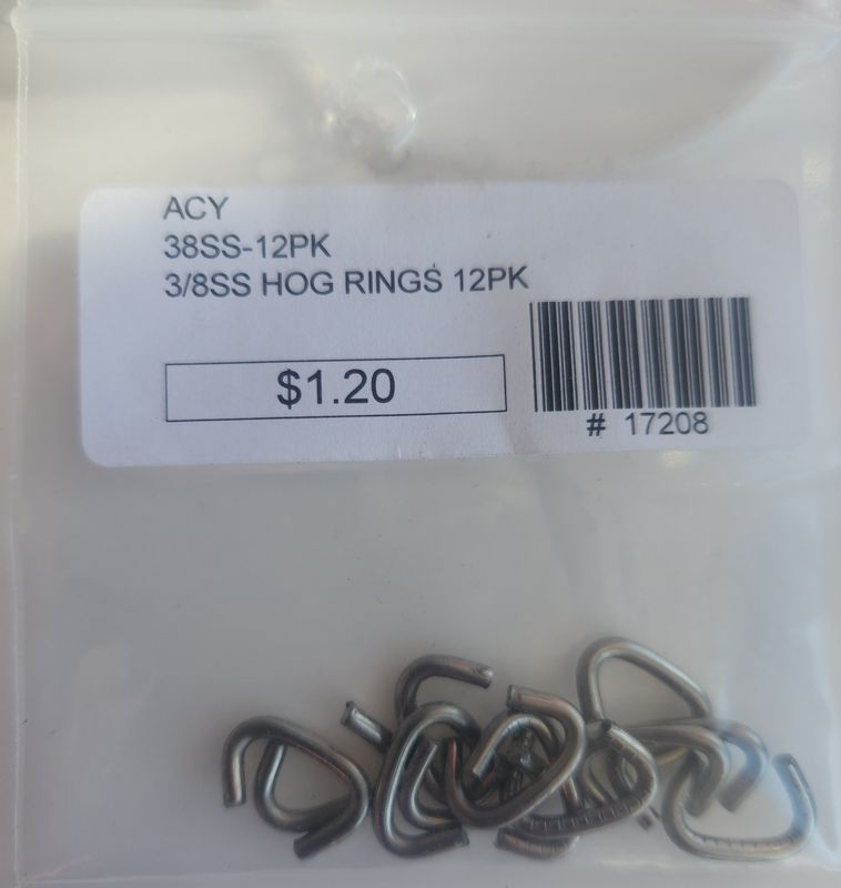 Replacement Hog Rings For Crab Traps