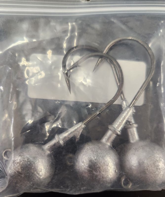 Magictail 3oz Ball Jigs 3PK Plain