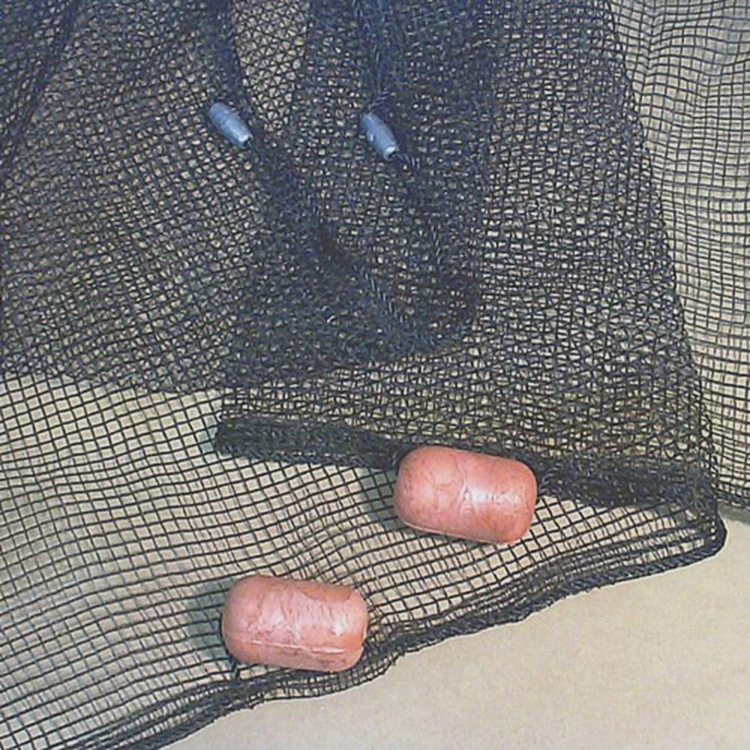 Frabill Black Poly Seine Net 1/4" mesh, Size: 4'x12'