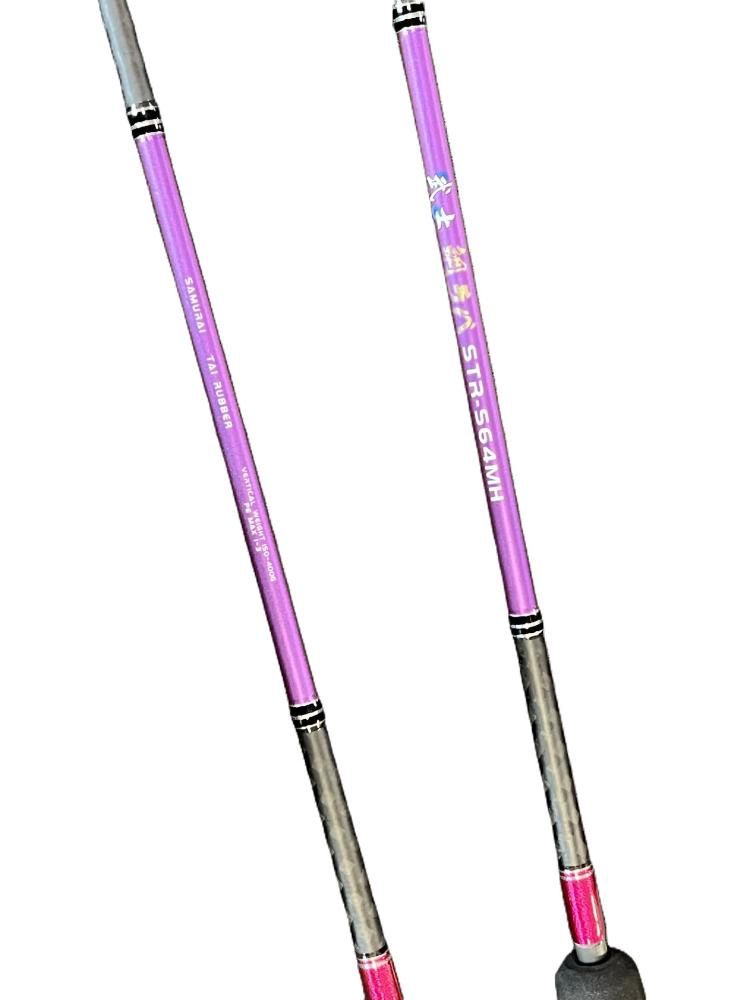 Same Jigging Samurai Tai Rubber Jigging Rods, Model: 6'4" Medium Heavy / 150-400g / PE Max 1-3, Style: Spinning