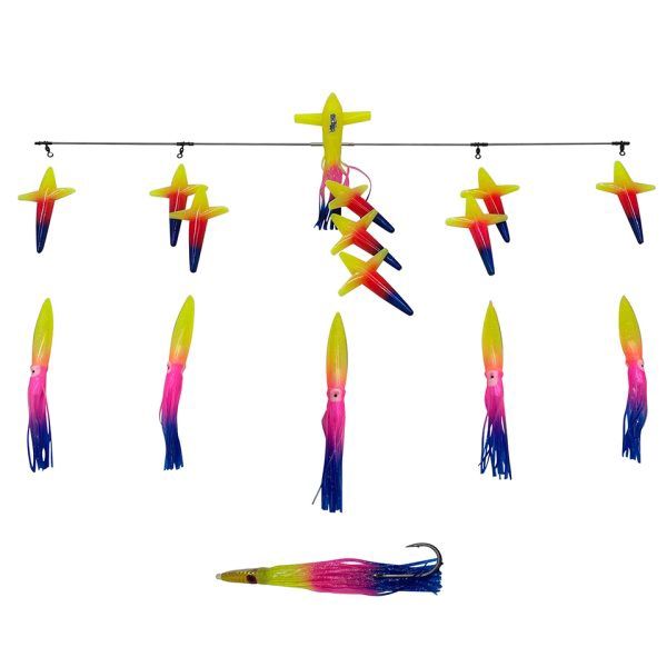 Chatter Lures 36" Tuna Terminator Spreader Bars, Color: Rainbow