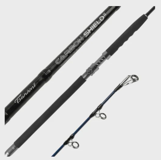 Tsunami Carbon Shield II Boat Rods, Model: 7'0" Medium Heavy / 30-50lb / 2-4oz