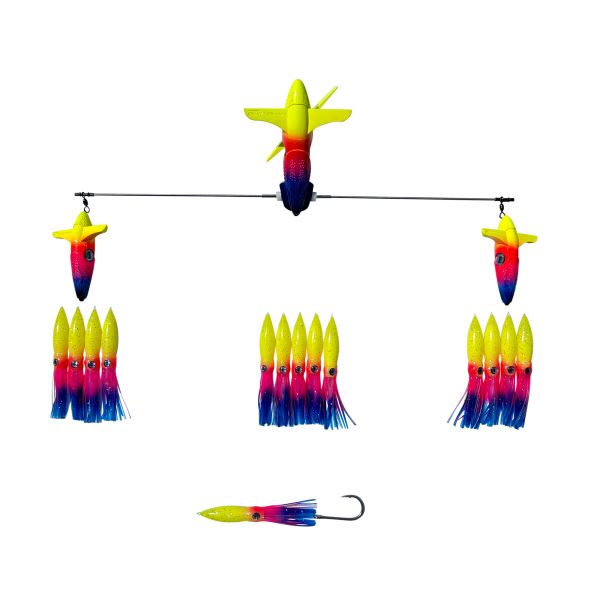 Chatter Lures 24" Wingman Side Tracker with 6" Floating Squids